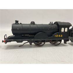 ‘00’ gauge - three kit built locomotive and tenders comprising Class D21 4-4-0 no.1242 finished in NER black with LNER tender; Class C4 4-4-2 no.5262 finished in LNER black; Coal Engines Class 0-6-0 no.2408 finished in black with Millholme Models LNER tender (3) 