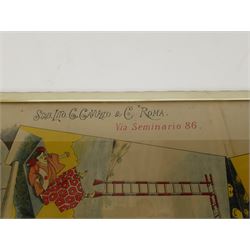 After Kanae Yamamoto (Japanese 1882-1946): 'Celebre Equilibriste Japonais', very large mid-20th century Italian exhibition poster 157cm x 104cm