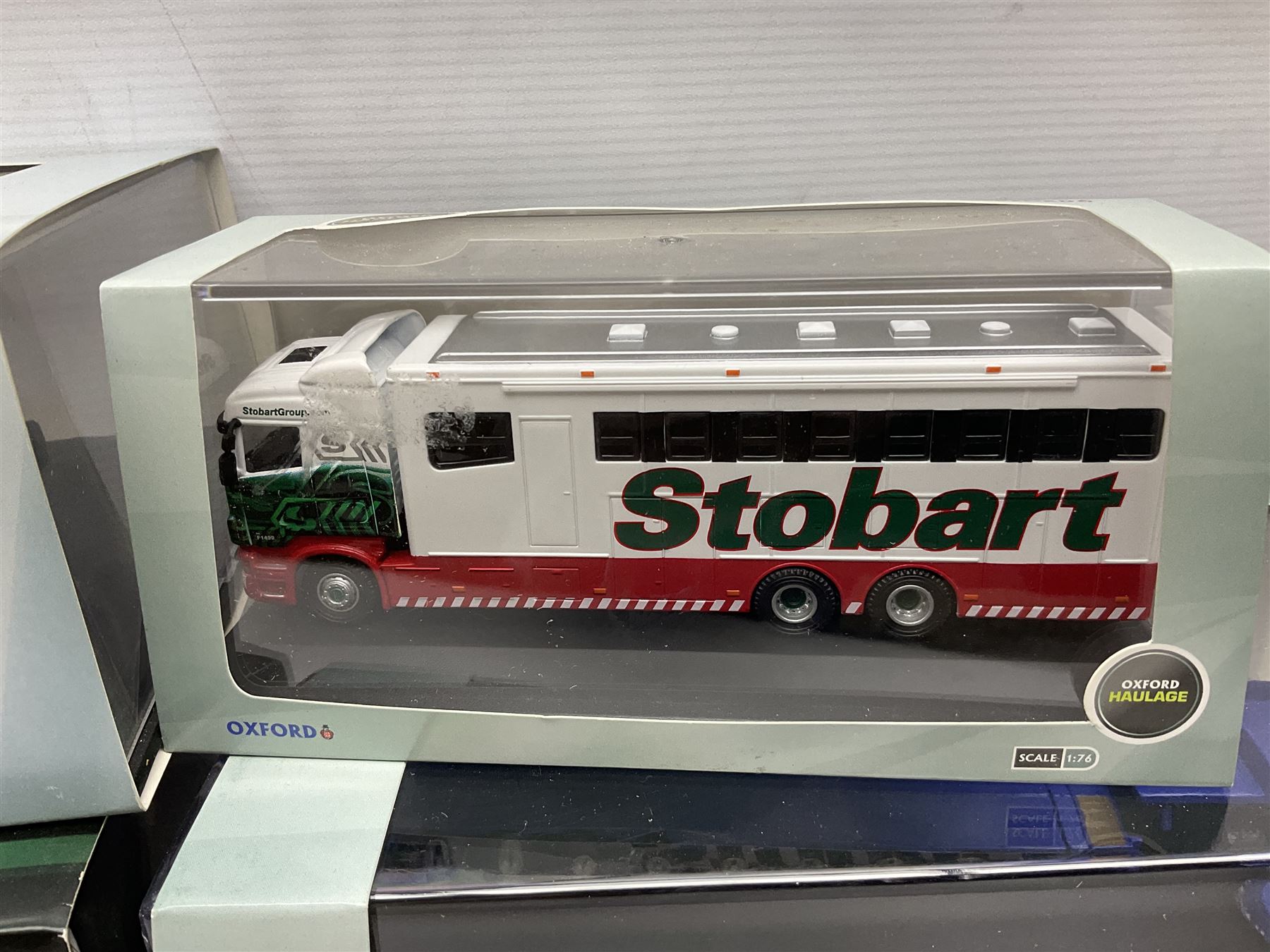 Oxford Die-Cast Eddie Stobart - nine various lorries in the Oxford Haulage series including special and limited editions; all in perspex display cases and boxes (9)
