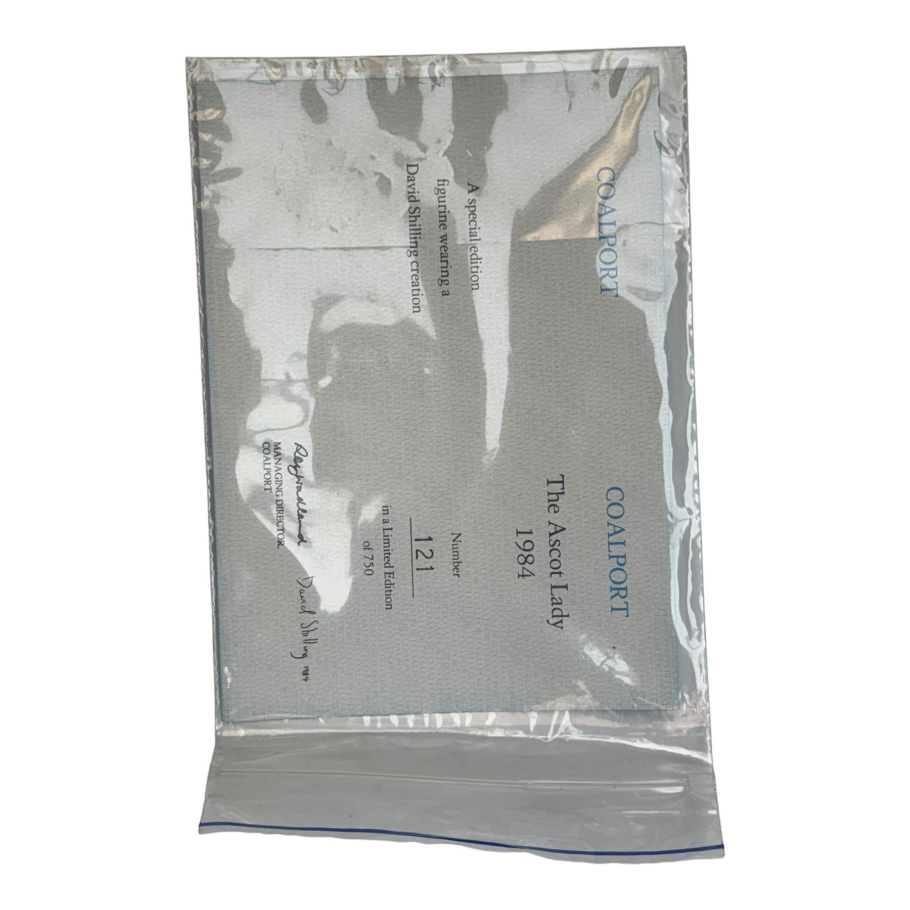 Coalport The Ascot Ladies set of six figures, comprising 1984, 1985, 1986, 1987,1988 and 1989, all with certificates and original boxes