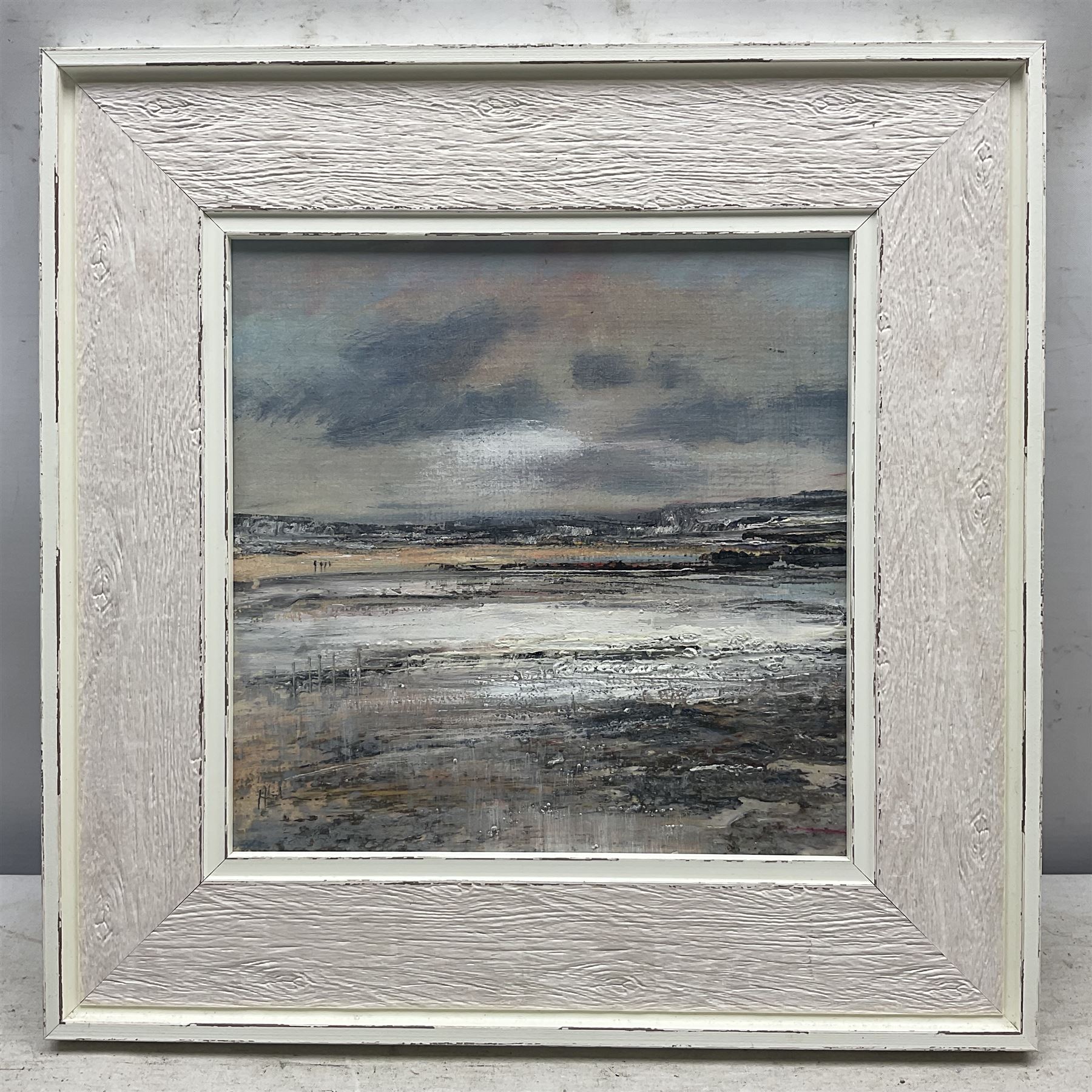 Peter Hodson (British Contemporary): Coastal Scenes, three oils on board signed max 25cm x 25cm (3)