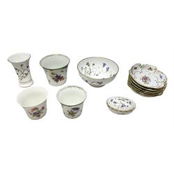 Spode Campanula pattern tulip vase, foot