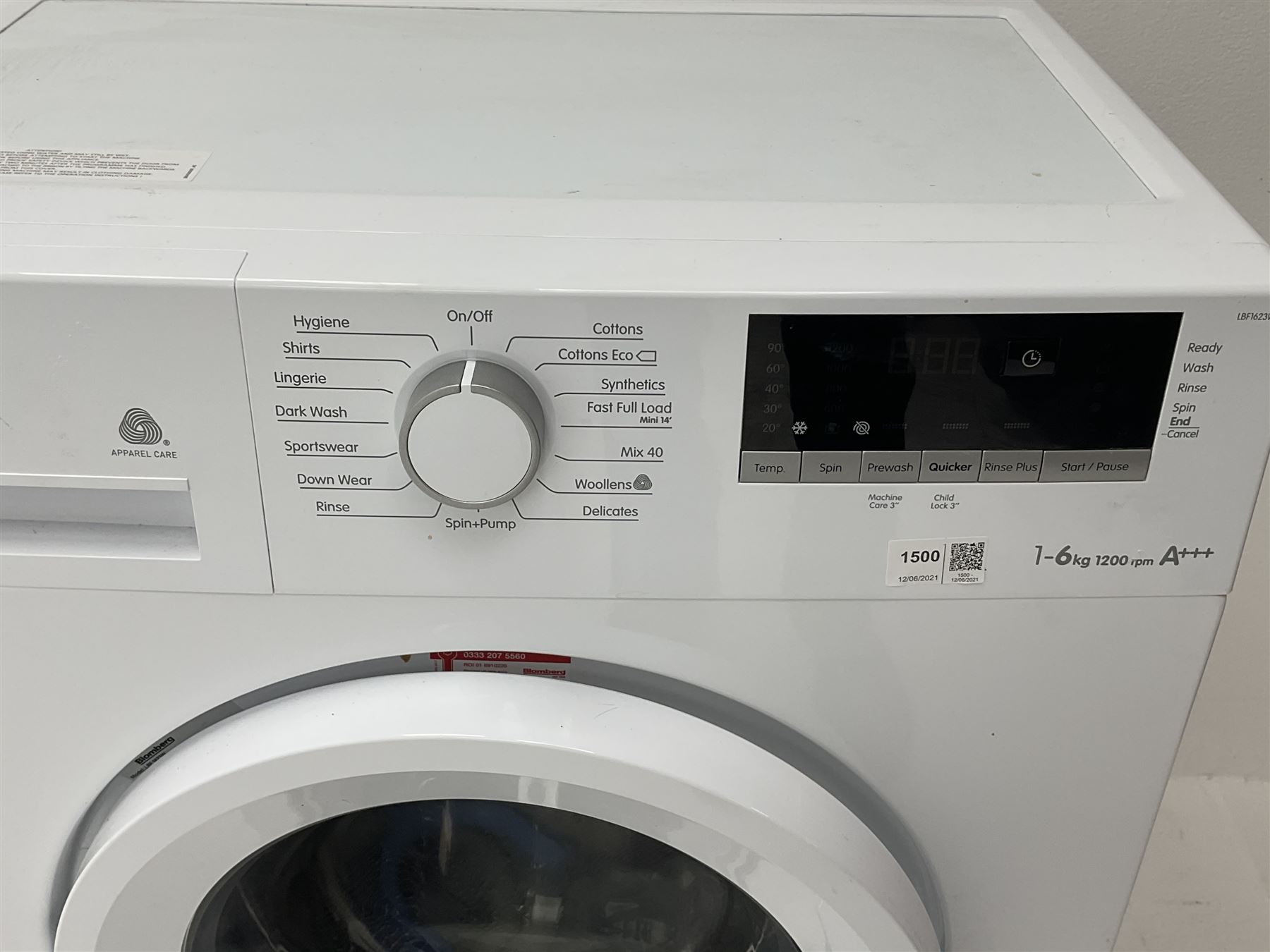 Blomberg LBF1623W washing machine 