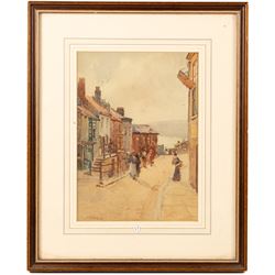 Arthur Netherwood (British 1864-1930): Blands Cliff - Scarborough, watercolour signed 34cm x 24cm