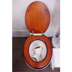  Lefoy and Brooks sink and pedestal (W51cm) with matching toilet and cistern   
