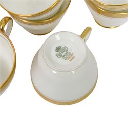 Aynsley Argosy pattern tea service, comprising teapot, milk jug, open sucrier, five side plates, four cups, together with similar tea wares 