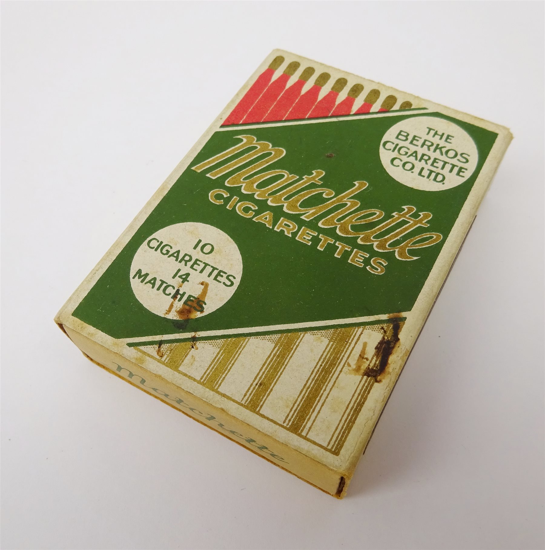 Box of Matchette Cigarettes complete with original cigarettes and