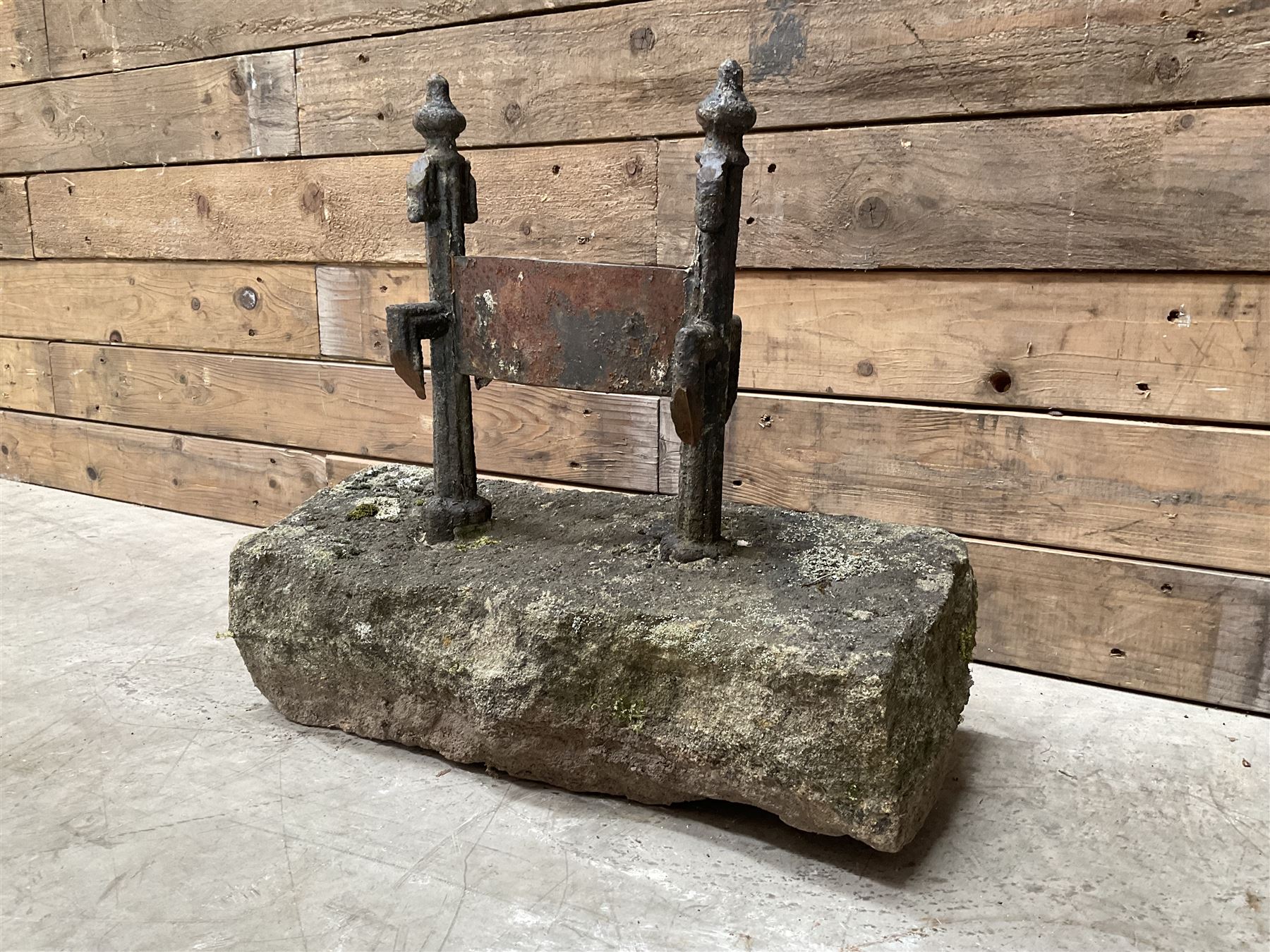 19th century cast iron boot scraper