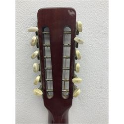 Grant Model No.W-220L twelve-string acoustic guitar with mahogany back and ribs and spruce top L109cm