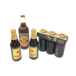 Pack of three Theakston's Prince of Ales Royal Wedding 1981 Ale, two bottles of IOB Centenary Ale & a bottle of Newcastle Brown IOB centenary Ale, 6btls