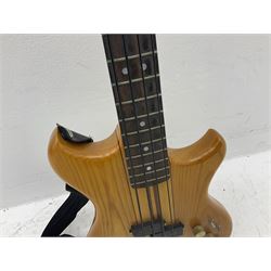 Westone Thunder 1-A elm four-string electric bass guitar, serial no.4052670 L111cm