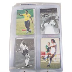 Collection of 1970s and later Football related trading and cigarette cards, including large quantity of 1970s Sun Soccercards, complete set of twenty-four Golden Wonder Football All Stars cards, Fax-Pax Football Greats, complete set of 1988, etc, housed in four albums