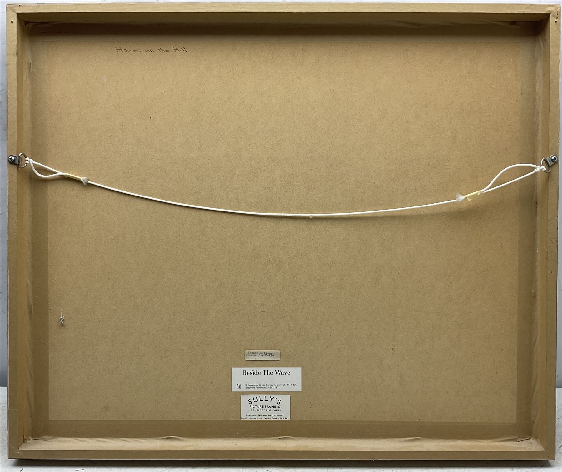 Richard Tuff (British 1965-): 'Houses on the Hill', gouache on paper signed, titled verso 36cm x 48cm 