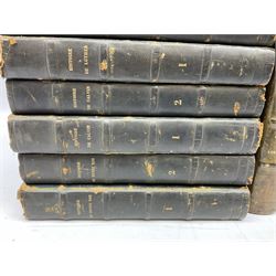 Histoire De Saint Bernard Et De Son Siecle par Le R.P. Marie-Theodore Ratisbonne. 1864 Paris. Two volumes; Nouveau Commentaire Litteral, Critique Et Theologique. 1854 Paris. Nine volumes; and Oeuvres De M. Audin. 1845/7 Paris. Eight volumes. All with leather bindings (19)