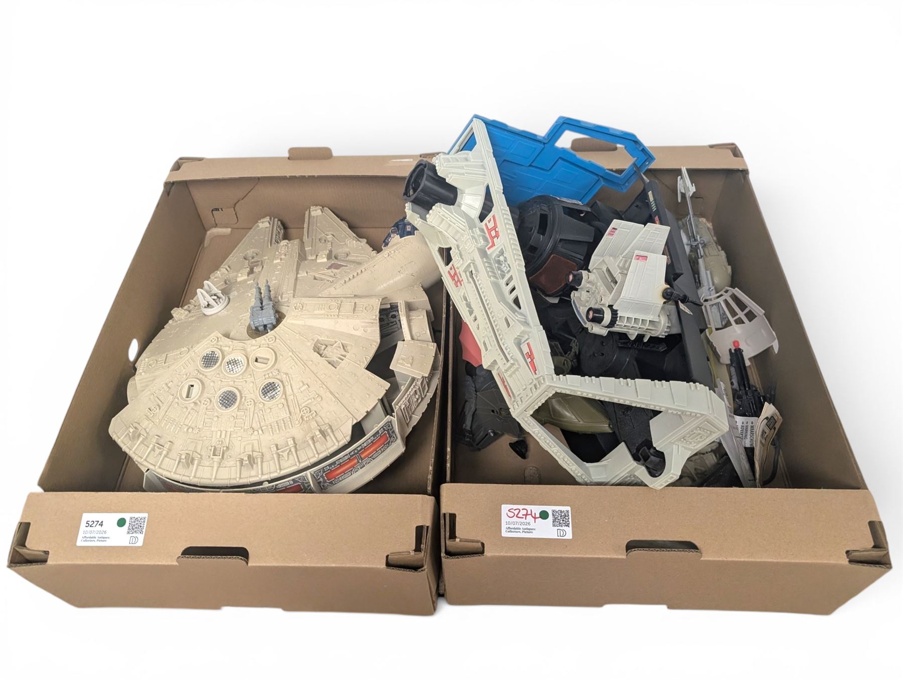 Kenner Millennium Falcon and Darth Vader's Star Destroyer