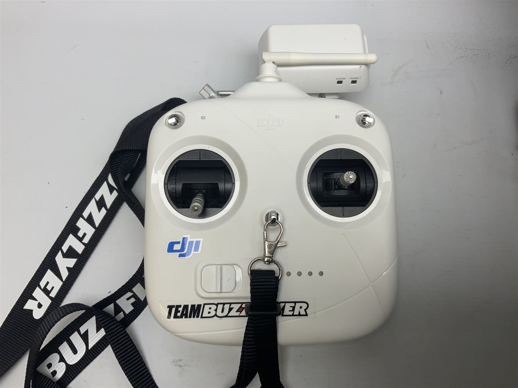 DJI Phantom 2 Vision Plus 3.0 drone, with controller, battery pack, blades, chargers and other accessories in fitted foam lined hard plastic case
