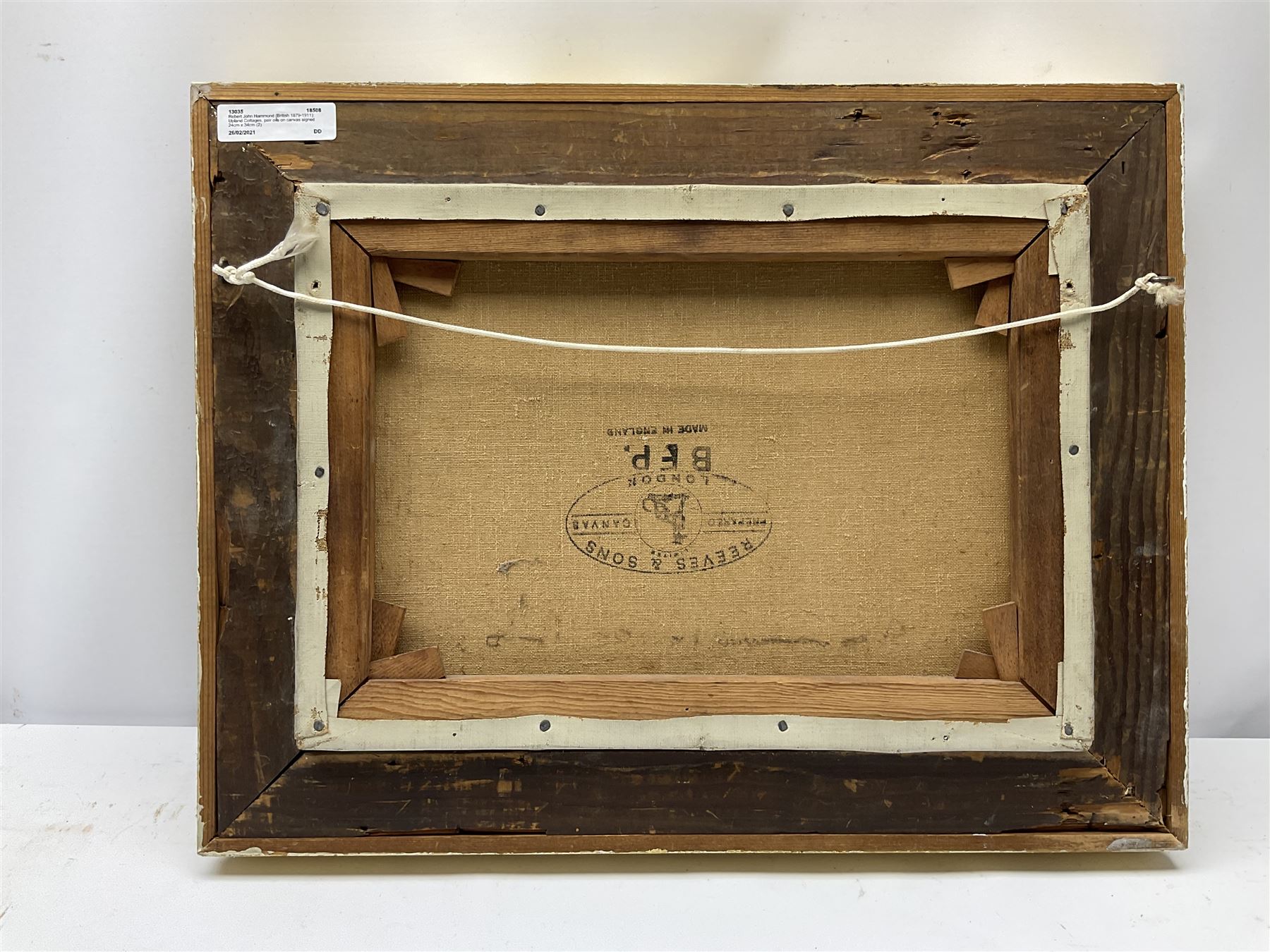 Robert John Hammond (British 1879-1911): Upland Cottages, pair oils on canvas signed 24cm x 34cm (2)