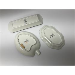 A large Spode blue and white Italian pattern novelty teapot, H33cm, with black printed mark beneath, together with a selection of other Spode blue and white Italian pattern wares. 