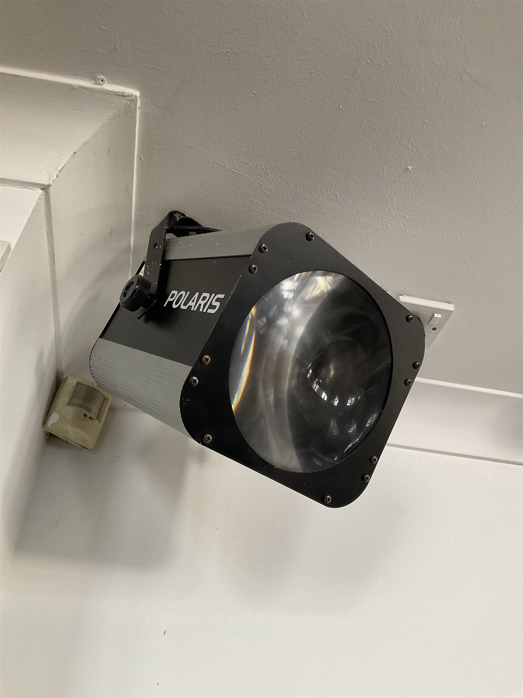 Disco equipment - Four Peavey Impulse 1012 2000W speakers, two Polaris disco lights, two stainless disco lights, laser light and disco ball- LOT SUBJECT TO VAT ON THE HAMMER PRICE - To be collected by appointment from The Ambassador Hotel, 36-38 Esplanade, Scarborough YO11 2AY. ALL GOODS MUST BE REMOVED BY WEDNESDAY 15TH JUNE.