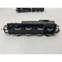 Mainline Railways ‘00’ gauge - Class J72 0-6-0T no.581 in LNER green; Class 43XX 2-6-0 no.2358 in GWR black; Class 2251 0-6-0 locomotive and tender no.3205 in GWR green; Class N2 0-6-2T no.4744 in LNER black; Class 56XX 0-6-2T locomotive; one plain 0-6-0 Tank locomotive (6) 