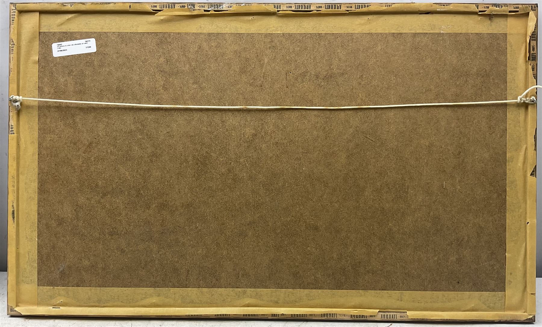 Joseph Hamilton (British 20th Century): Mooring Ships, pair oil pastel sketches indistinctly signed 24cm x 49cm (2)