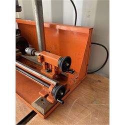 Minilor TR-1 metal lathe with three jaw self centring chuck, mounting plate - THIS LOT IS TO BE COLLECTED BY APPOINTMENT FROM DUGGLEBY STORAGE, GREAT HILL, EASTFIELD, SCARBOROUGH, YO11 3TX