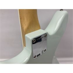 Fender Jaguar electric guitar, American Custom Shop vintage re-issue, probably in seafoam green, with tremolo arm, serial no.V1317106, L101cm; in American G&G Fender fitted hard case with paperwork