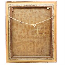 Tom Keating (British 1917-1984): Self Portrait as Samuel Palmer, oil on canvas signed with initials 75cm x 60cm