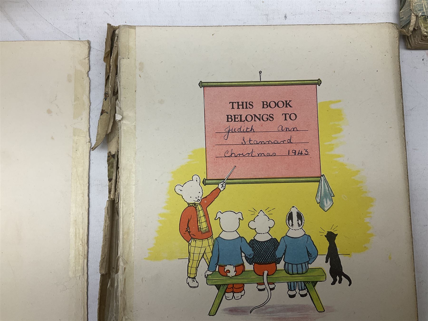 Collection of Vintage children's annuals, to include a number of Rupert the Bear examples dating from the 1940's, comprising 'The New Rupert Book' 1947, 'More Adventures of Rupert' 1947, 'A New Rupert Book' 1945, 'Rupert In More Adventures' 1944,  'More Rupert Adventures' 1943 and two examples of 'The Rupert Book' dated 1941 and 1948