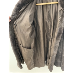 Basler reversible waterproof and fur coat, size 12