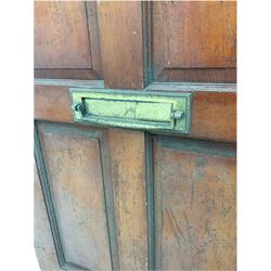 Mid-20th century hardwood external door - THIS LOT IS TO BE COLLECTED BY APPOINTMENT FROM DUGGLEBY STORAGE, GREAT HILL, EASTFIELD, SCARBOROUGH, YO11 3TX