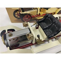 Mamod SA1 ‘Steam Roaster’ live steam car in cream and red, with original box 