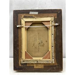 Theodore Blake Wirgman (British 1848-1925): Portrait of a Lady in her Study, oil on canvas signed 35cm x 24cm 