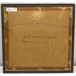 Charles Thornton (Early 20th century): Oriental Lady, watercolour and gouache over pencil indistinctly signed 25cm x 27cm