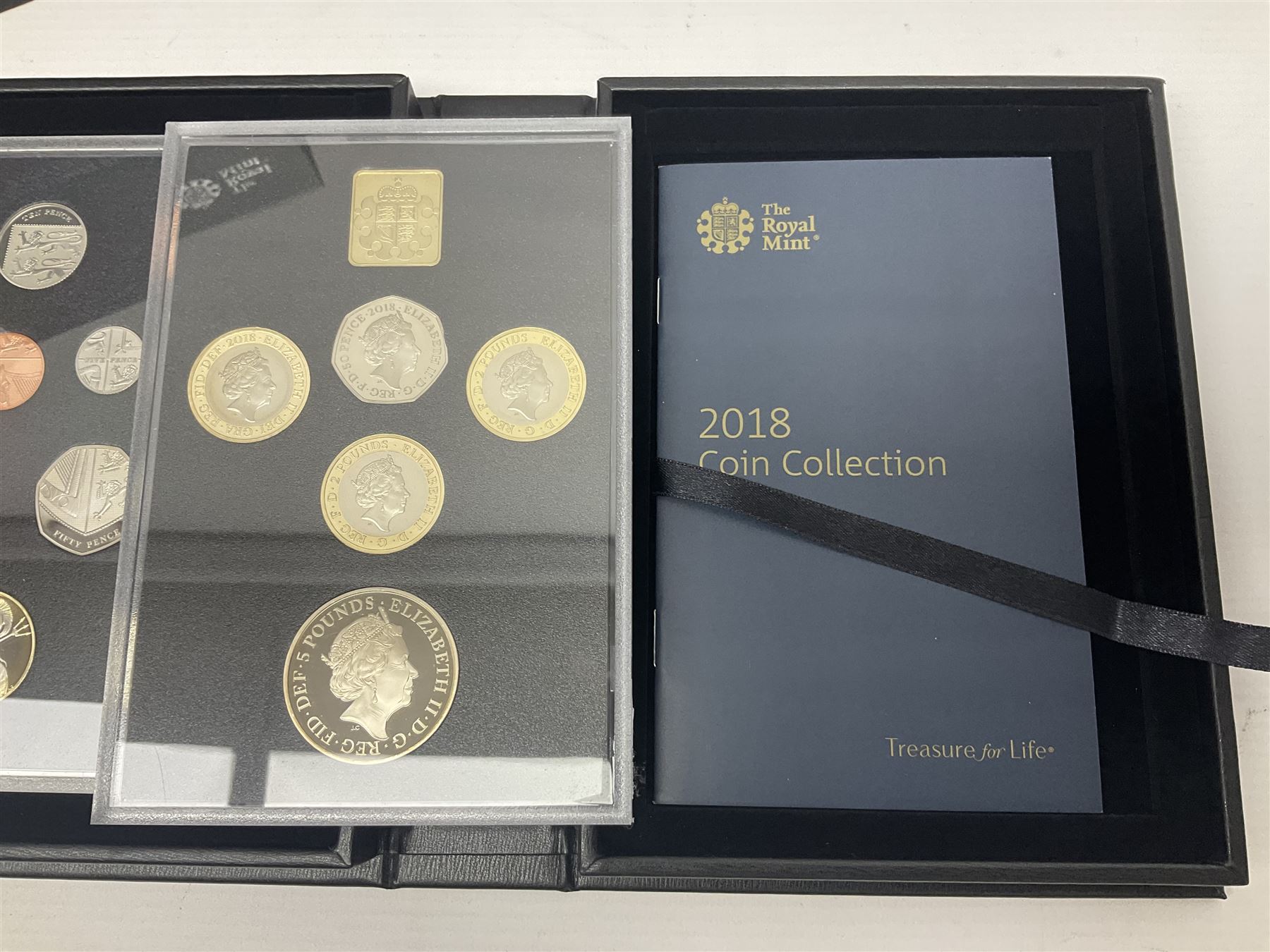 The Royal Mint United Kingdom 2018 proof coin set collector edition, cased with certificate