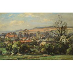 Owen Bowen (Staithes Group 1873-1967): Collingham Bridge Near Wetherby - West Yorkshire, o...