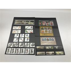Queen Elizabeth II mint decimal stamps, face value of usable postage approximately 220 GBP, housed on stockcards