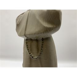 Three Lladro figures of nuns comprising Prayerful Moment no. 5500, Time to Sew no. 5501 and Two Nuns model no. 4611, together with figure of a monk no. 2060, and further Lladro bell figure