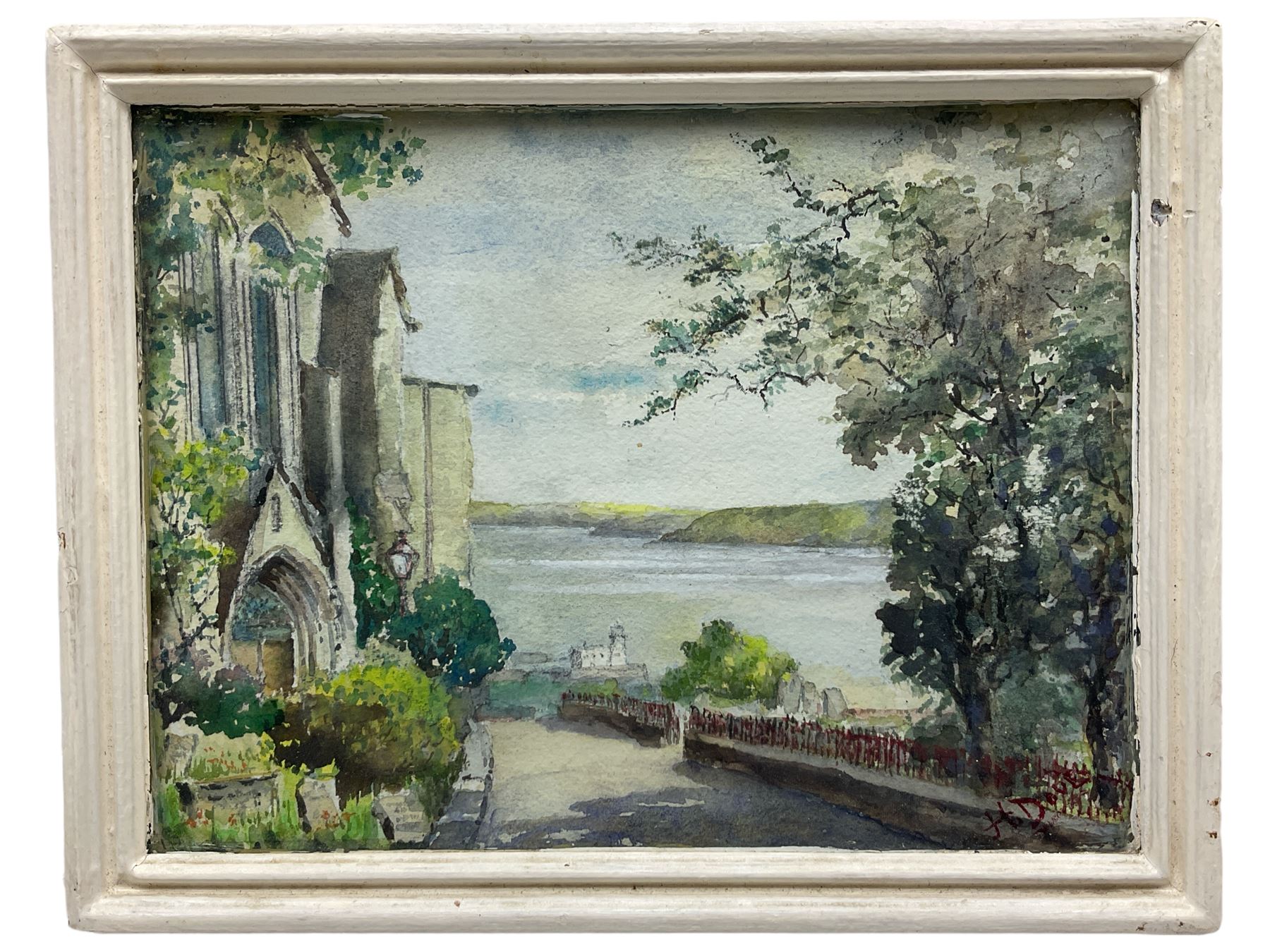 Harry Dove (British 19th/20th century): 'St Mary's Church - Scarborough', watercolour signed, titled verso 18cm x 24cm