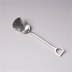 Pair of Victorian silver double headed Swan shape salts L7cm Chester 1897 Maker Florence Warden together with a pair of plated spade shape spoons 