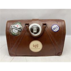 Leather gladstone/ doctors bag, H27cm