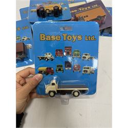 Twenty one Base Toys 1:76 scale diecast vehicles, all in original blister packs