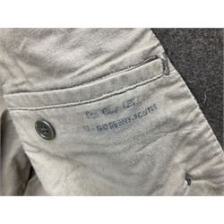 French Gendarmerie greatcoat, bears label for 'Maitre-Tailleur F.M. Barronnier 52 Chaumont 13 Rue Ferrer'; and French greatcoat (Indochine Period Vietnam 1947/1953)