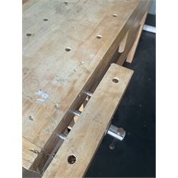 “White gate” Beech carpenters work bench with vice - THIS LOT IS TO BE COLLECTED BY APPOINTMENT FROM DUGGLEBY STORAGE, GREAT HILL, EASTFIELD, SCARBOROUGH, YO11 3TX
