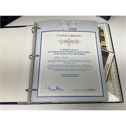 Commemorative stamps mostly relating to the Royal Family and Royal events, including Grenadines of St Vincent, Cayman Islands, Sierra Leone etc, housed in five 'The Royal Family' ring binder albums