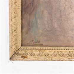 Harold Todd (British 1894-1977): New Road - Robin Hood's Bay, oil on board signed 35cm x 30cm 