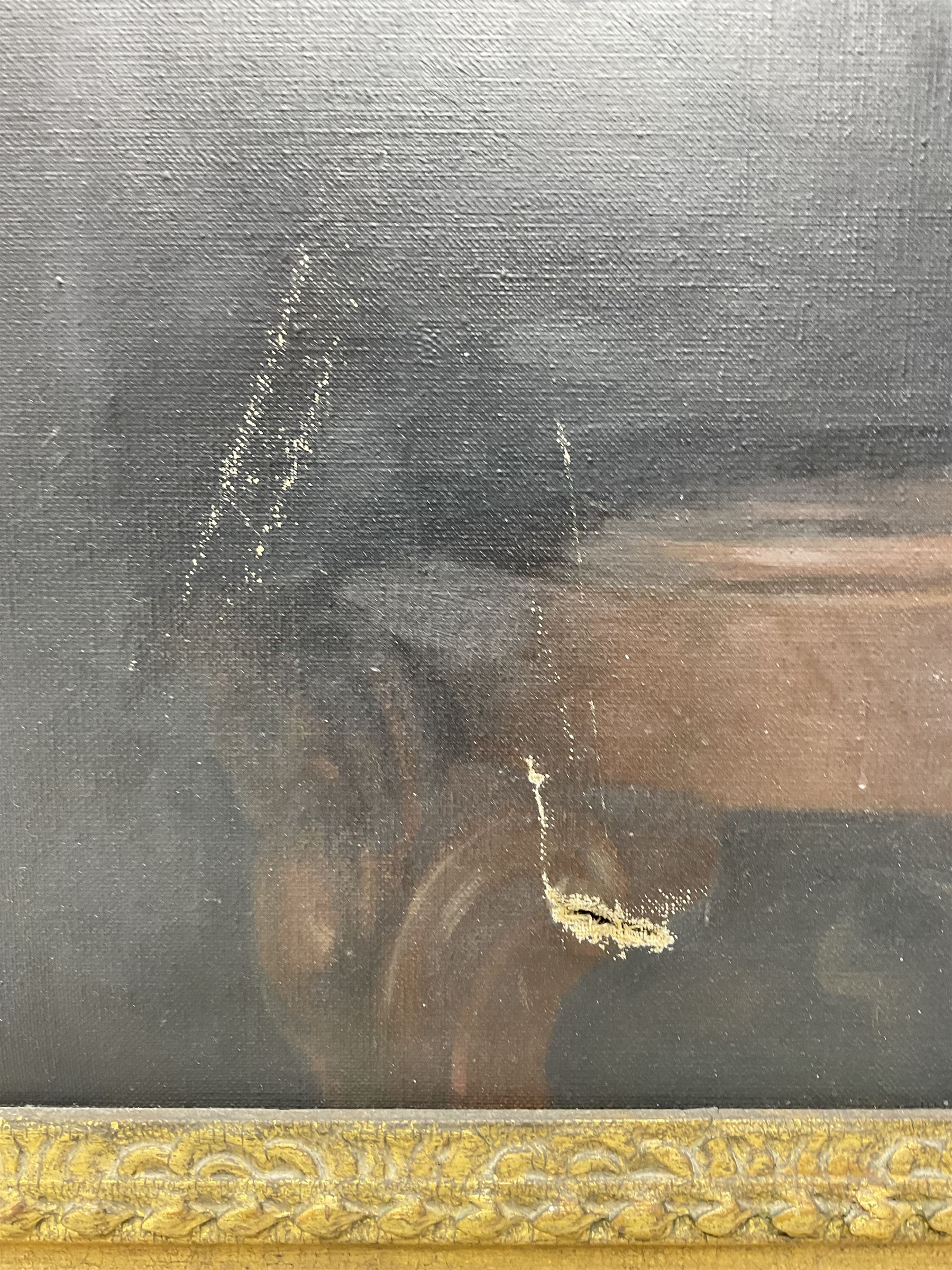 Margaret Lindsay Williams (Welsh 1888-1960): Three-Quarter Length Portrait of a Gentleman Holding a Book, oil on canvas signed and dated 1955, 129cm x 100cm 
Notes: Margaret Lindsay Williams was a notable portrait painter of members of the Royal Family and Politicians.