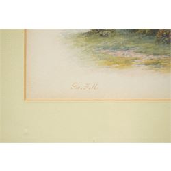 George Fall (British 1848-1925): York Minster and Durham Cathedral, pair of watercolours signed, in matching frames 21cm x 15.5cm (2)
