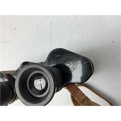 Pair of Bausch & Lomb U.S.A. 30mm binoculars and a pair of WWII period Bino Prism No.5 MKV 7X binoculars dated 1944 (2)
