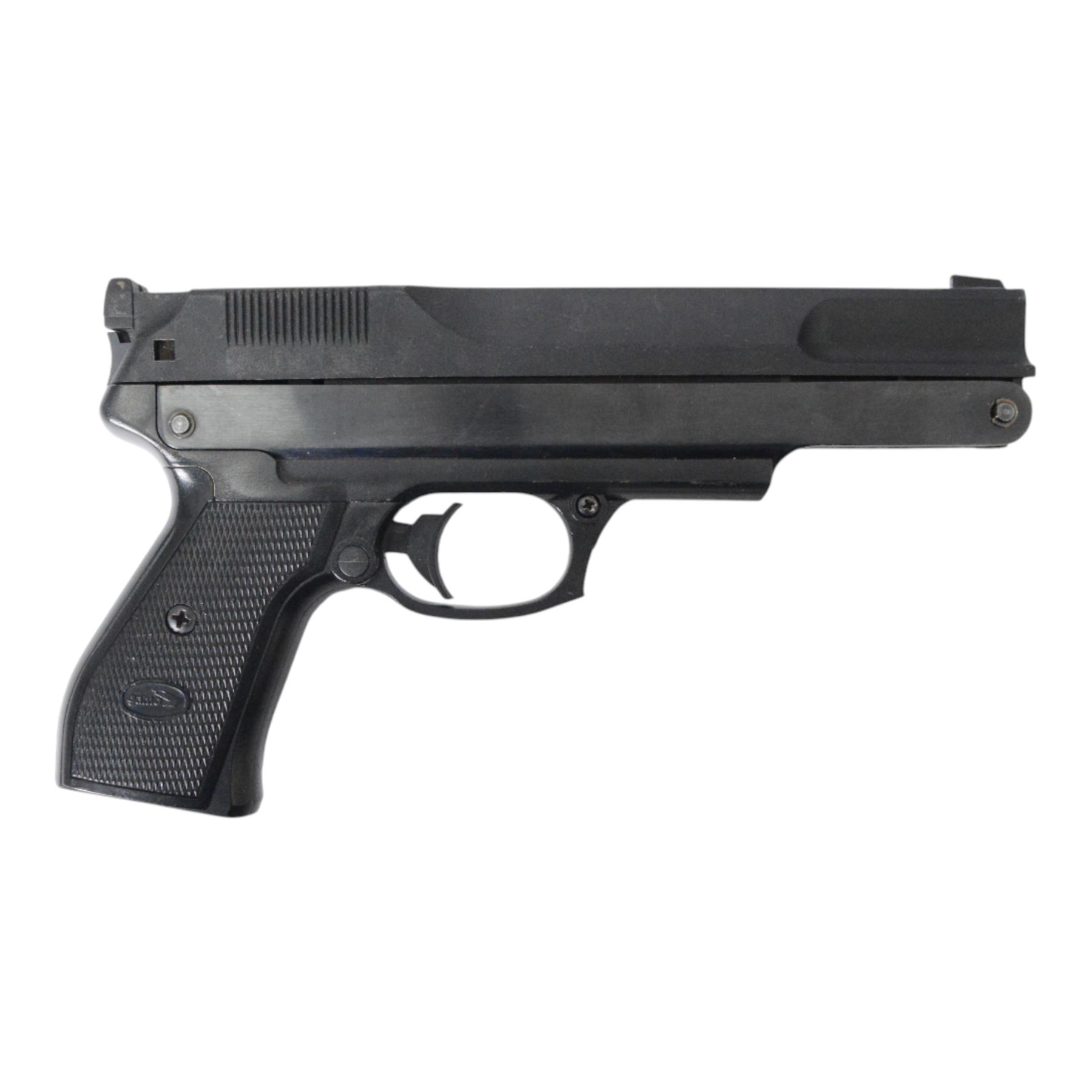 Walther CP99 air pistol, serial no J50295837,  together with Grizzly Win Mag Jr. air pistol and one other air pistol 